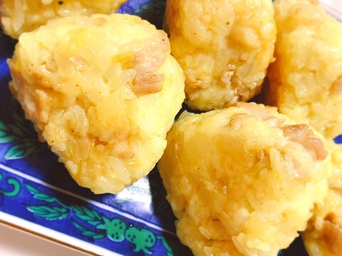 玉ねぎミンチの焼きおにぎり